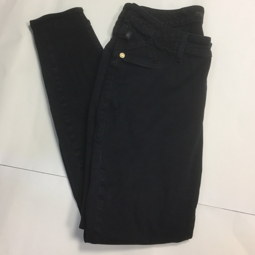 Rock & Republic Black Straight Leg Jeans